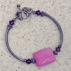 Pink Bangle Bracelet